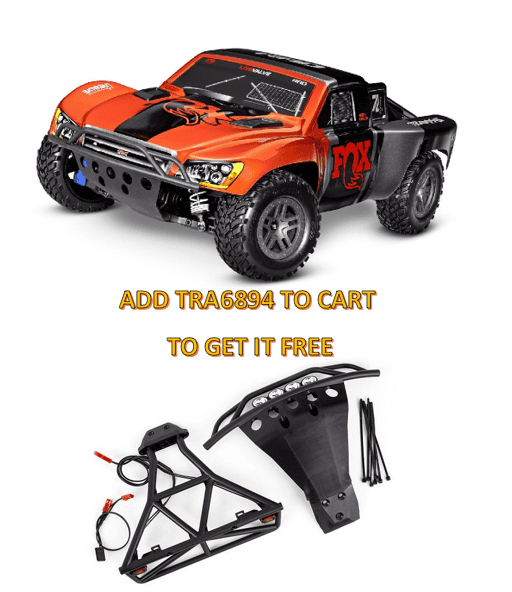 TRA68154-4FOX Traxxas Slash 1/10 4X4 BL-2s Brushless Short Course Truck - Fox **Sold Separately YOU will need this part # TRA2985-2s to run this truck
