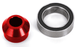 TRA6893-RED Traxxas Bearing adapter, 6061-T6 aluminum (red-anodized) (1)