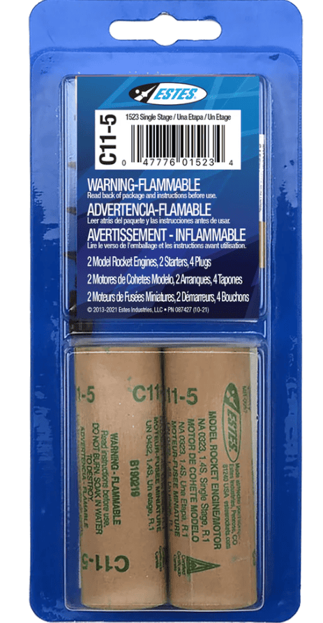 EST10026 Estes Rockets C11-5 (2 ea) - Bagged