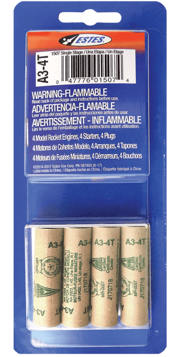 EST10058 Estes Rockets A3-4T - Bagged