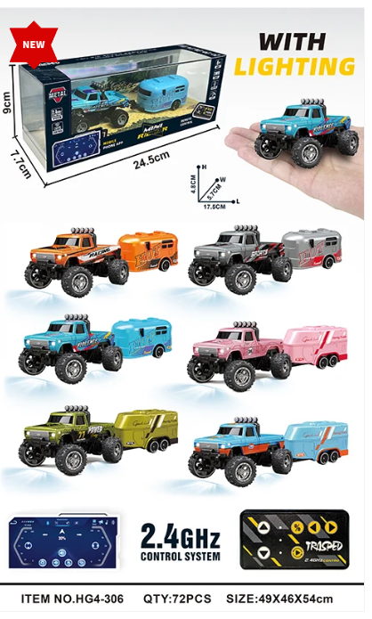 RCPHG4-306GY 1:64 R/C With APP control - 6-wheeler truck HG4-306
