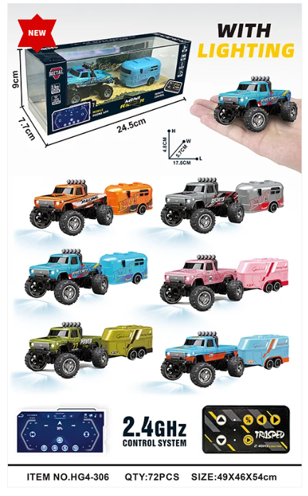 RCPHG4-306GRN 1:64 R/C With APP control - 6-wheeler truck HG4-306