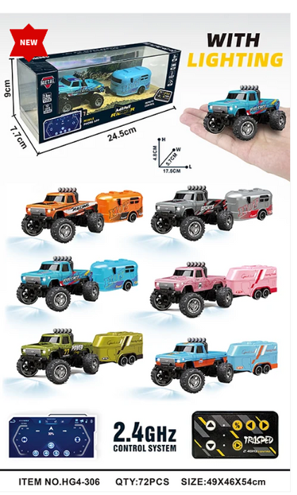RCPHG4-306PK 1:64 R/C With APP control - 6-wheeler truck HG4-306