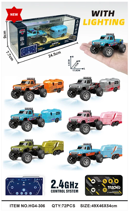RCPHG4-306BL 1:64 R/C With APP control - 6-wheeler truck HG4-306