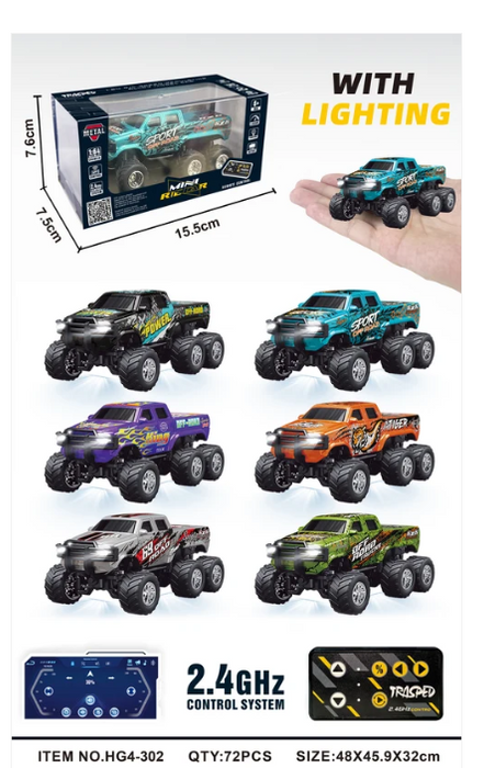 RCPHG4-302OR 1:64 R/C Six-wheel Chevrolet With APP control HG4-302 **order #HG4001 Gun remote - Fits all HG4 models