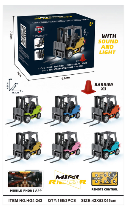 RCPHG4-243OR 1:64 R/C Forklift With APP control HG4-243 **order #HG4001 Gun remote - Fits all HG4 models