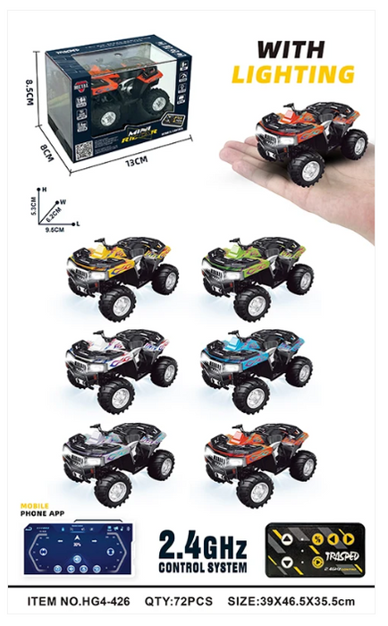 RCPHG4-426BL 1/64 R/C ATV with APP control HG4-426 **order #HG4001 Gun remote - Fits all HG4 models
