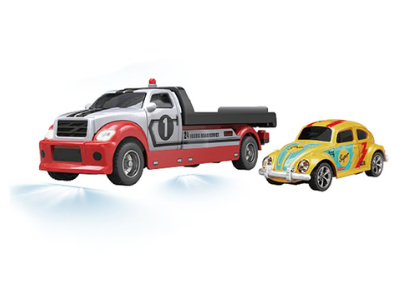 RCPHG4-186REDGRAY 1/64 R/C Tow truck with Beetle HG4-186  **order #HG4001 Gun remote - Fits all HG4 models