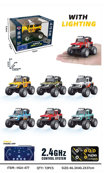RCPHG4-477RD 1/64 R/C Jeep with APP control HG4-477 **order #HG4001 Gun remote - Fits all HG4 models