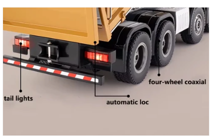 RCP-1536 1/14 12-Channels R/C dump truck 1536