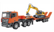 RCP-1319 1/24 9ch RC Platform Trailer & Excavator combo 1319