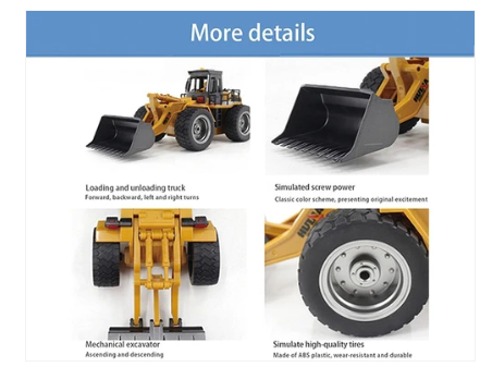 RCP-1532 1/18 2.4G 9CH RC Front loader 1532