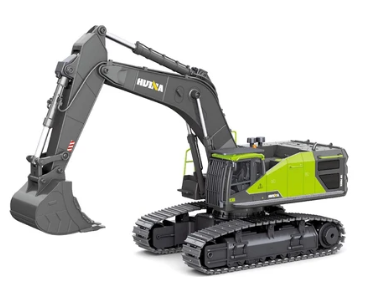 RCP-1593 1/14 22CH RC Excavator Green excavator 1593