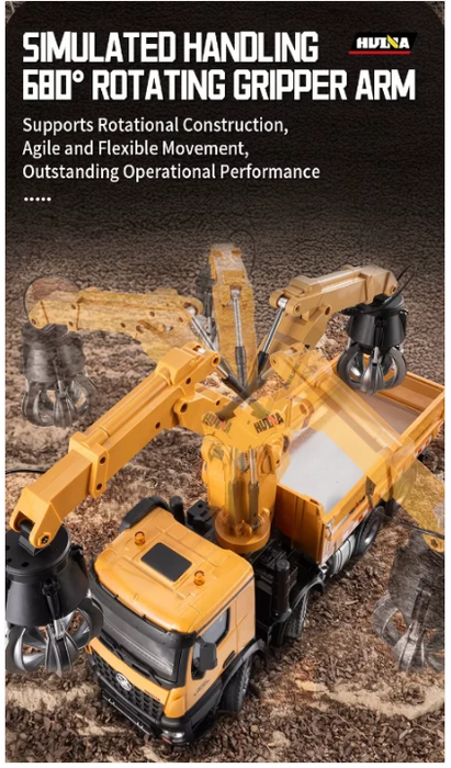RCP-1538 1:14 9ch RC grapple dump truck 1538