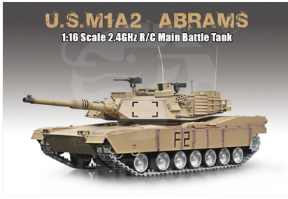 RCP-3918-FULL PRO 1:16 U.S.A M1A2 Abrams RC Tank - FULL PRO VERSION 3918-FULL PRO
