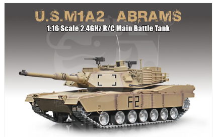 RCP-3918-1 1-16 U.S.A M1A2 Abrams RC Main Battle Tank 3918-1