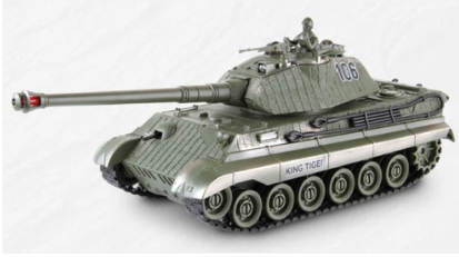 RCP-99865 1:28 CHAR DE COMBAT RADIO-COMMANDÉ KING TIGER VS BUNKER 99865