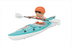 RCP-HC-810BLUE Mini R/C Kayak HC-810