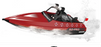 RCP-PHANTOM10RED PHANTOM10 - 10" RC Jetboat PHANTOM10