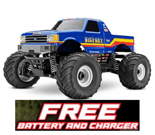 TRA67134-4 Traxxas 1/10 Ford F-150 BL-2S 4X4 RTR - Bigfoot No. 8 **Free battery charger with the purchase of this truck. Please add TRA2827X and TRA2920 to your order  to get it free.** if you order from this promotion it is final sale