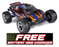 TRA37354-4ORANGE Traxxas 1/10 Rustler 2WD BL-2S Clipless - Orange**Free battery charger with the purchase of this truck. Please add TRA2827X and TRA2920 to your order  to get it free.** if you order from this promotion it is final sale