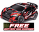 TRA74154-4RED Traxxas Fiesta ST Rally 1/10 Brushless AWD Rally Car RTR - RED **Free battery charger with the purchase of this truck. Please add TRA2827X and TRA2920 to your order  to get it free.** if you order from this promotion it is final sale