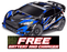 TRA74154-4BLUE Traxxas Fiesta ST Rally 1/10 Brushless AWD Rally Car RTR - BLUE **Free battery charger with the purchase of this truck. Please add TRA2827X and TRA2920 to your order  to get it free.** if you order from this promotion it is final sale