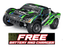 TRA68154-4GREEN Traxxas Slash 1/10 4X4 Brushless Short Course Truck RTR - Green**Free battery charger with the purchase of this truck. Please add TRA2827X and TRA2920 to your order  to get it free.** if you order from this promotion it is final sale
