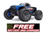 TRA67154-4BLUE Traxxas Stampede 1/10 4X4 Brushless Monster Truck RTR - Blue **Free battery charger with the purchase of this truck. Please add TRA2827X and TRA2920 to your order  to get it free.** if you order from this promotion it is final sale