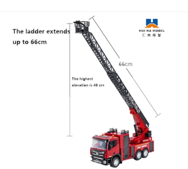 RCP-1361 1/18 2.4G 9CH RC Fire truck 1361