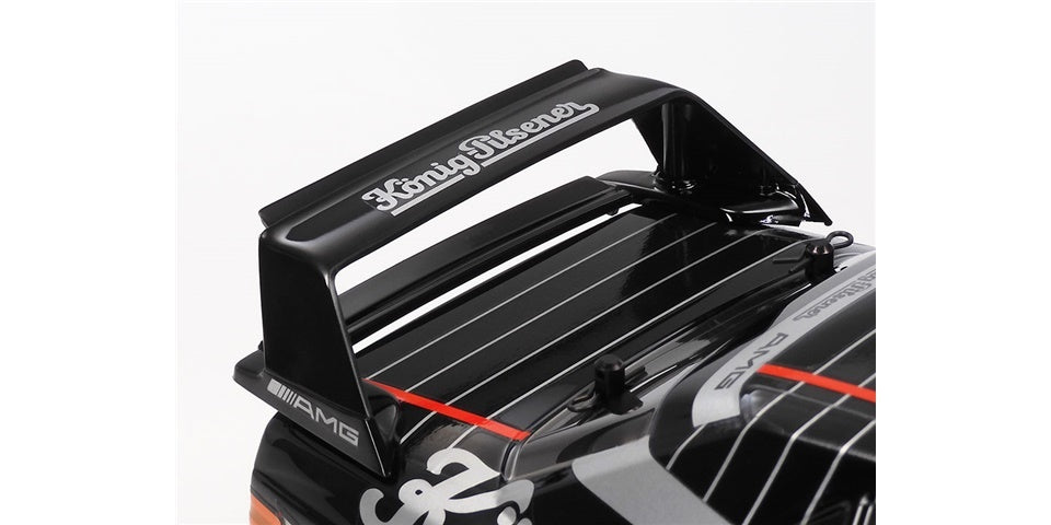 TAM47525 1/10 RC Mercedes-Benz 190 E 2.5-16 EVO II 1991 Black/Silver Painted Body (TT-02) LIMITED EDITION