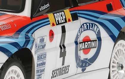 TAM58569 1/10 Lancia Delta Integrale 4X4 Brushed On-Road Rally Kit