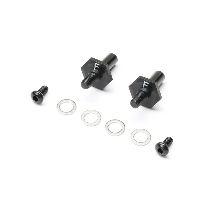 TLR-1054 Front Axle Set, Aluminum, Black, 12mm: 22S Sprint