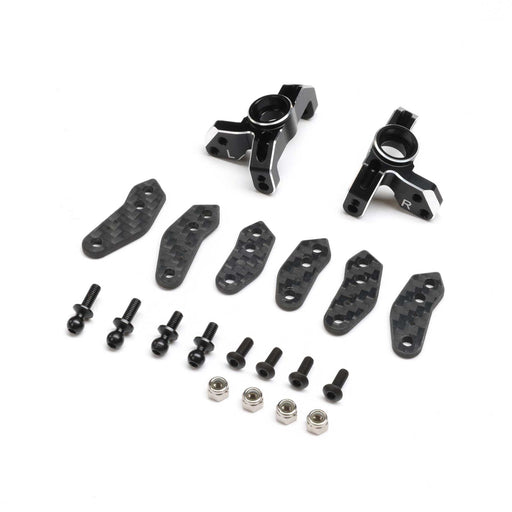 TLR-1062 Spindle Set, Aluminum, Black: 22S Sprint