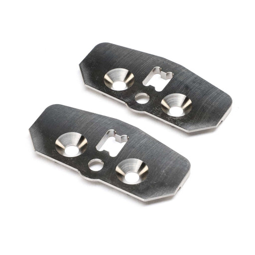TLR-1225 Skid Plate, Adjustable Chassis, +2, Titanium (2): 8X 2.0