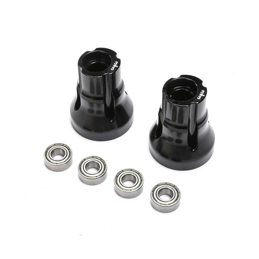 TLR144003 Rear Axle Mount Set,3 Deg, AL, BLK: LMT, TTLMT