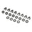 TLR233062 Shock Travel Spacer Set: 22