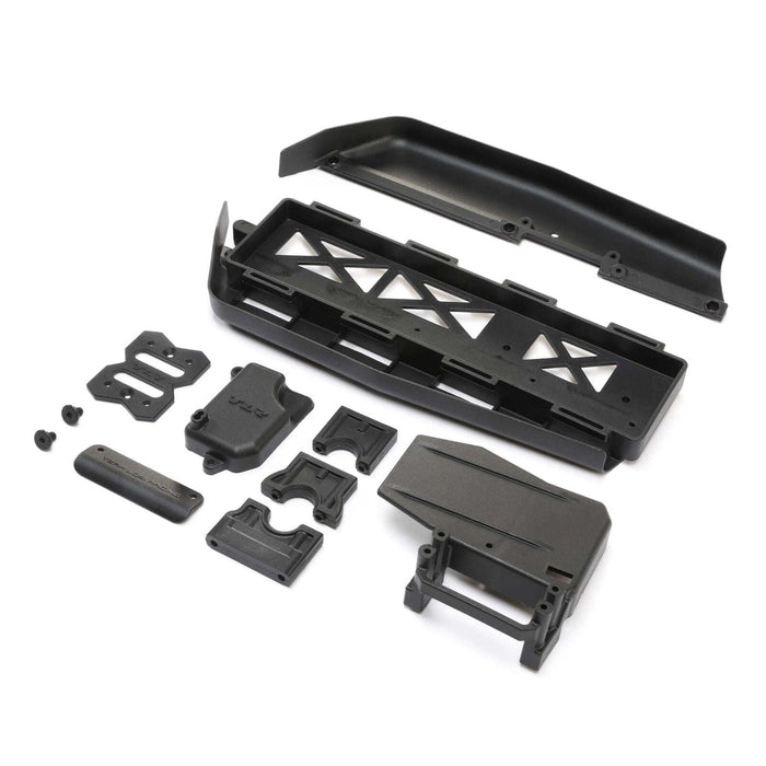 TLR241071 Battery Tray, Center Diff & Servo Mount: 8XE 2.0
