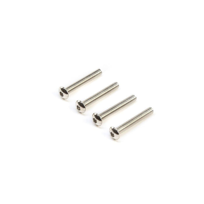 TLR245006	 Left Hand Button Head Screws M3x20mm (4)