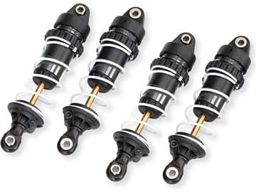 TRA10765-GRAY Traxxas Shocks, GTR long, PTFE (assembled with springs) (4)