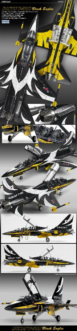 ACA12242 Academy 1/48 T50B ROK AF Black Eagles