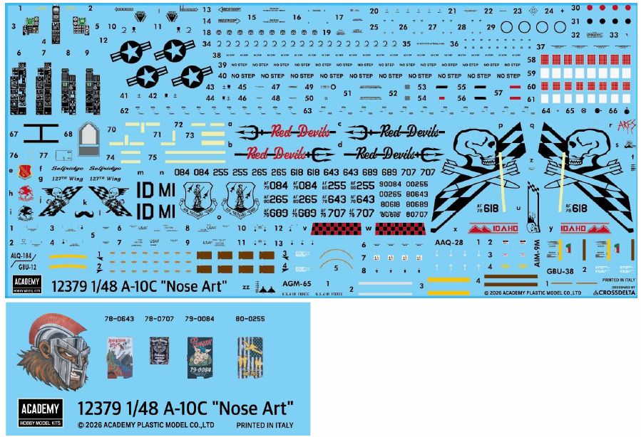 ACA12379 Academy 1/48 A-10C "Nose Art"