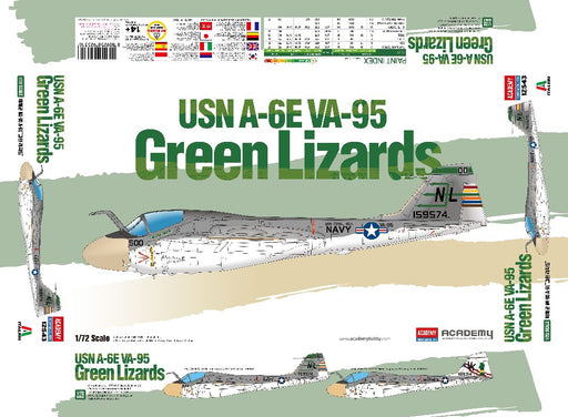 ACA12543 Academy 1/72 USN A-6E "VA-95 Green Lizards"