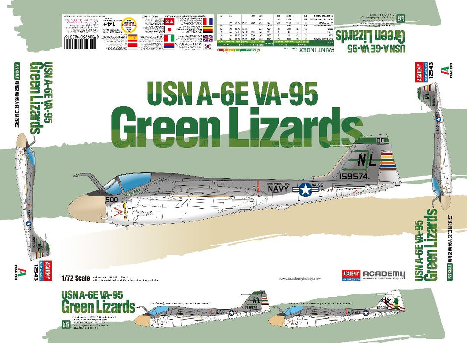 ACA12543 Academy 1/72 USN A-6E "VA-95 Green Lizards"