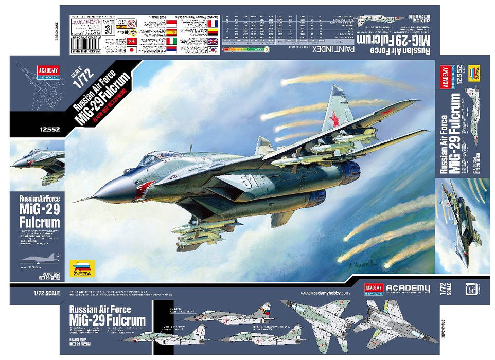 ACA12552 Academy 1/72 Russian Air Force Mig-29 Fulcrum