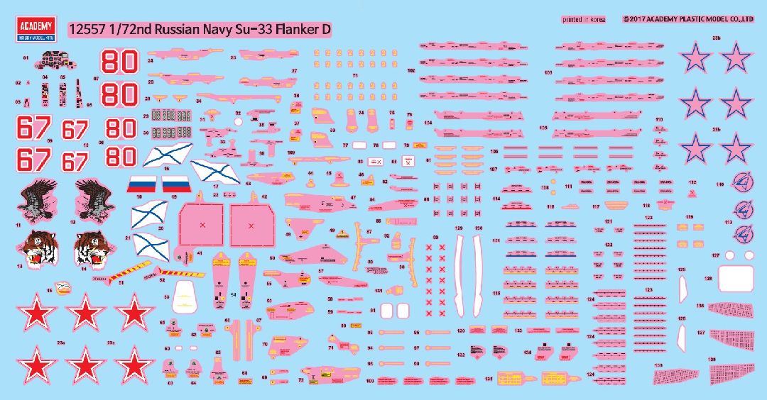 ACA12557 Academy 1/72 Russian Navy Su-33 Flanker D