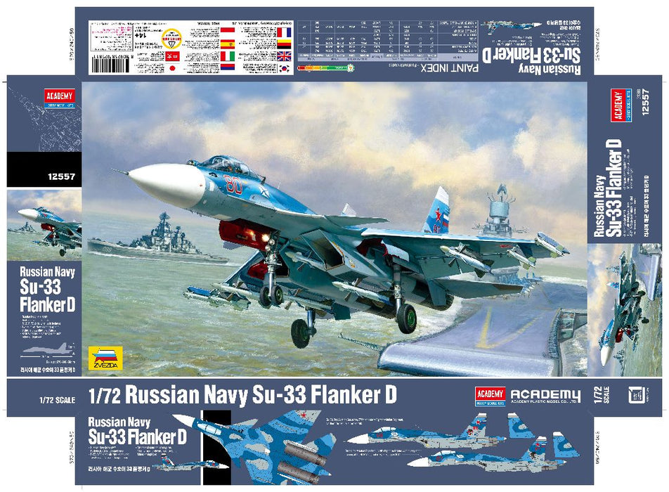 ACA12557 Academy 1/72 Russian Navy Su-33 Flanker D