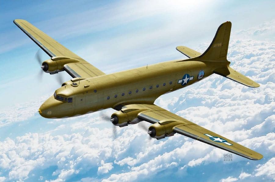 ACA12652 Academy 1/144 USAF C-54 Skymaster - New Design