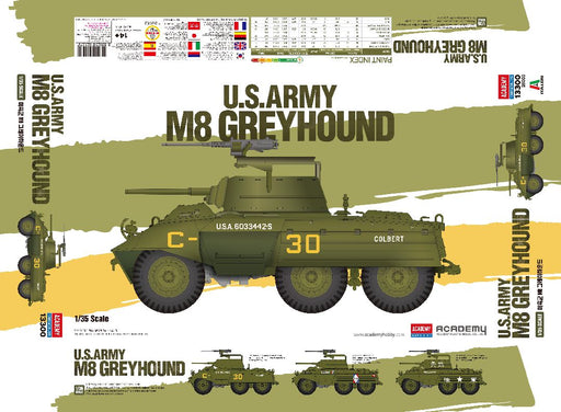 ACA13300 Academy 1/35 US.ARMY M8 GREYHOUND