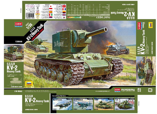 ACA13506 Academy 1/35 USSR KV-2 Heavy Tank